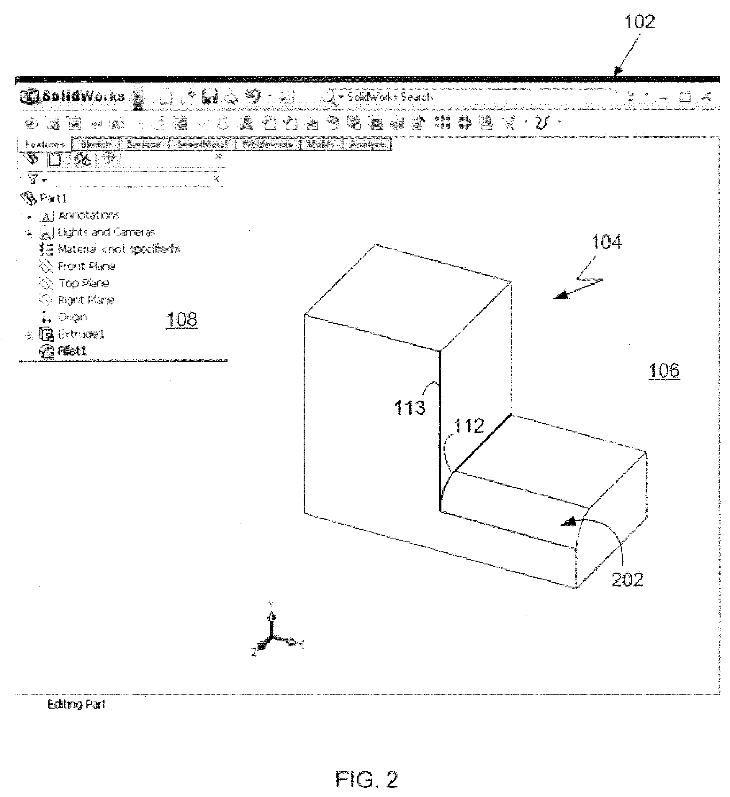 Implicit feature recognition for a solid modeling system