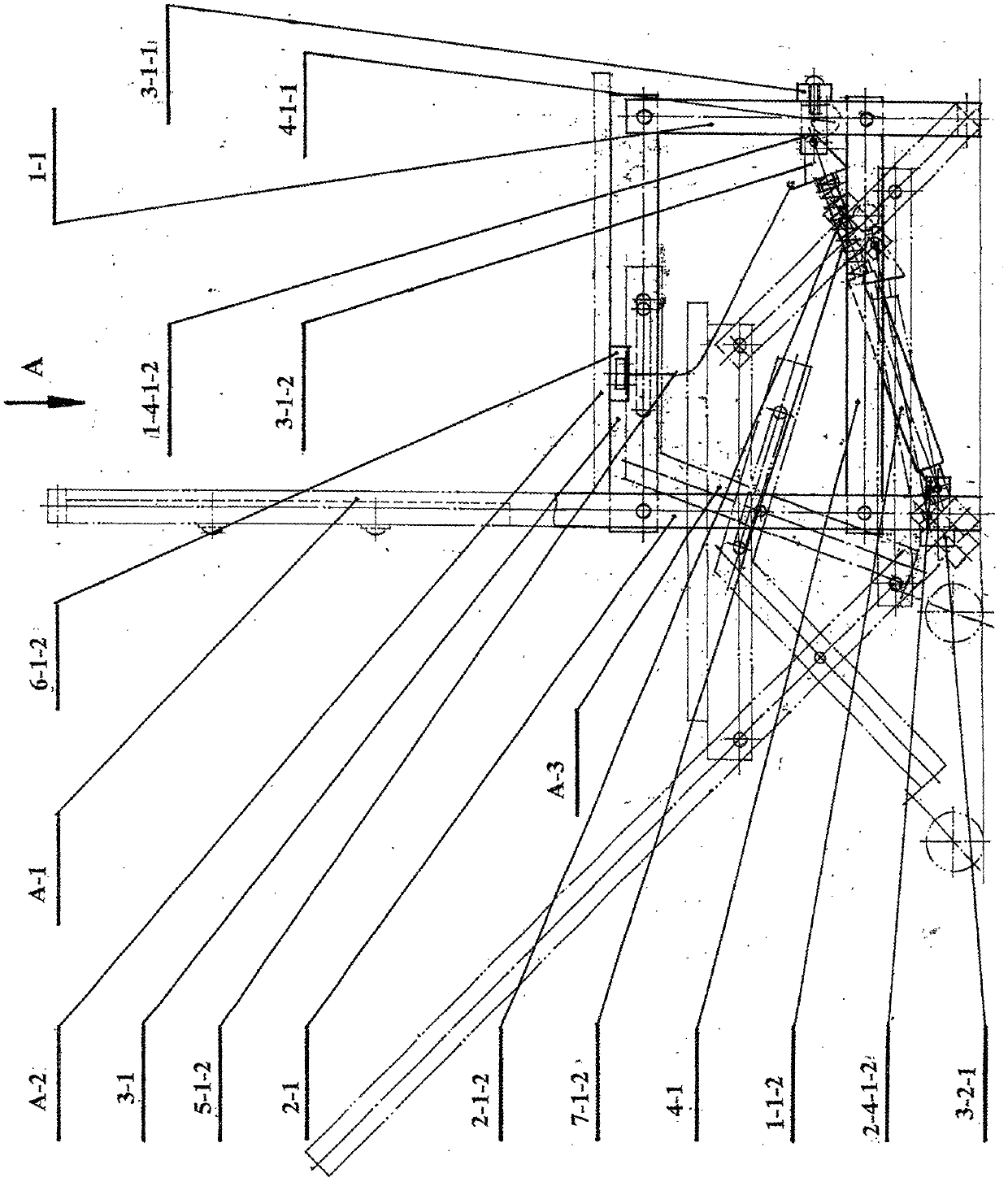 Sitting-lying switching mechanism of sitting-lying sitting device