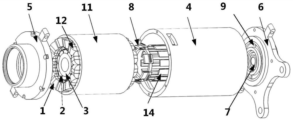 A loose wire winding motor