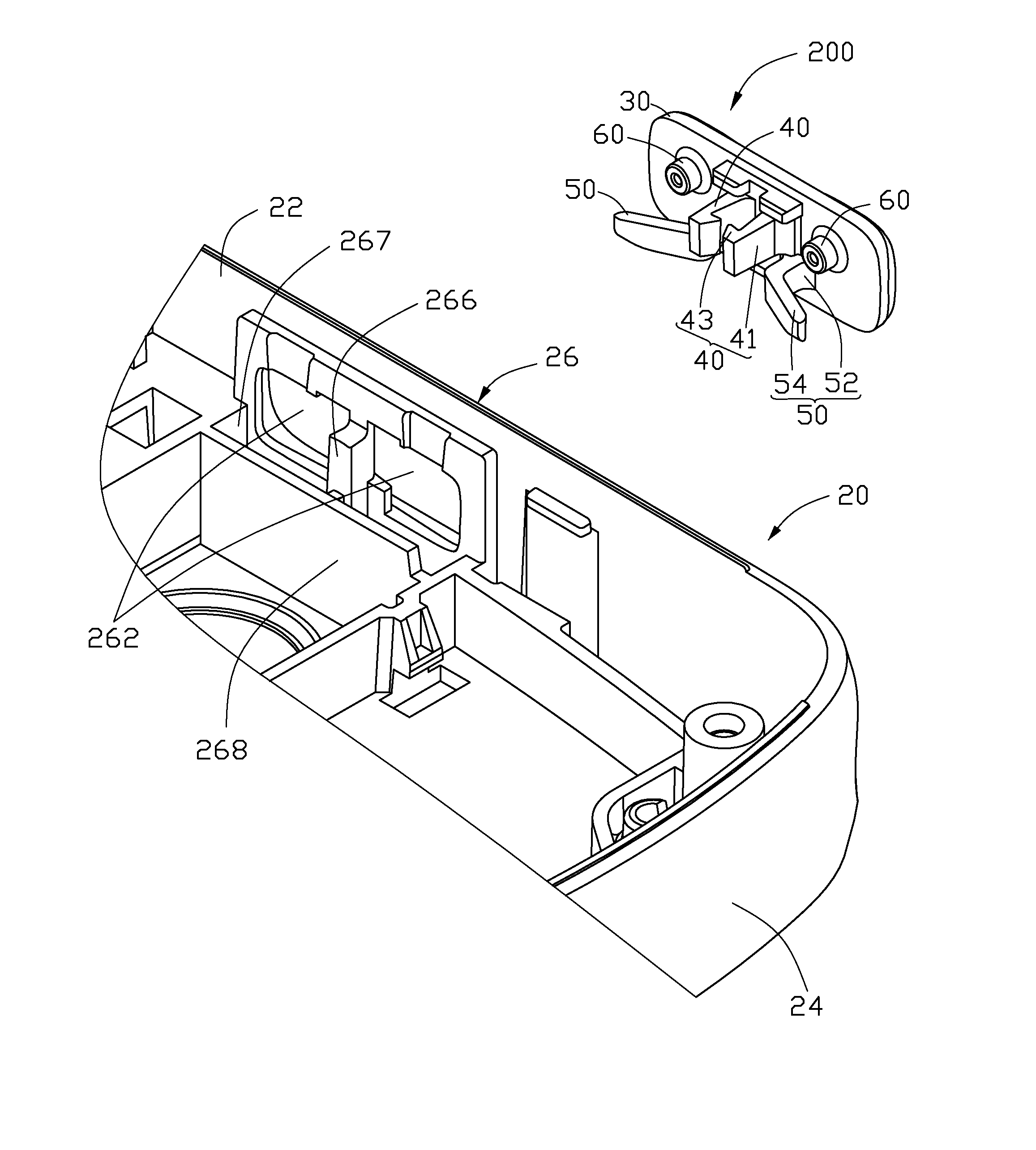 Rocking key button assembly and electronic device using the same