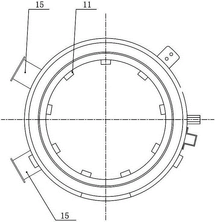 Fast cooling furnace body of horizontal diffusion furnace