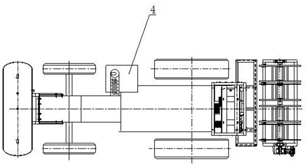 Tractor gas station and working method thereof