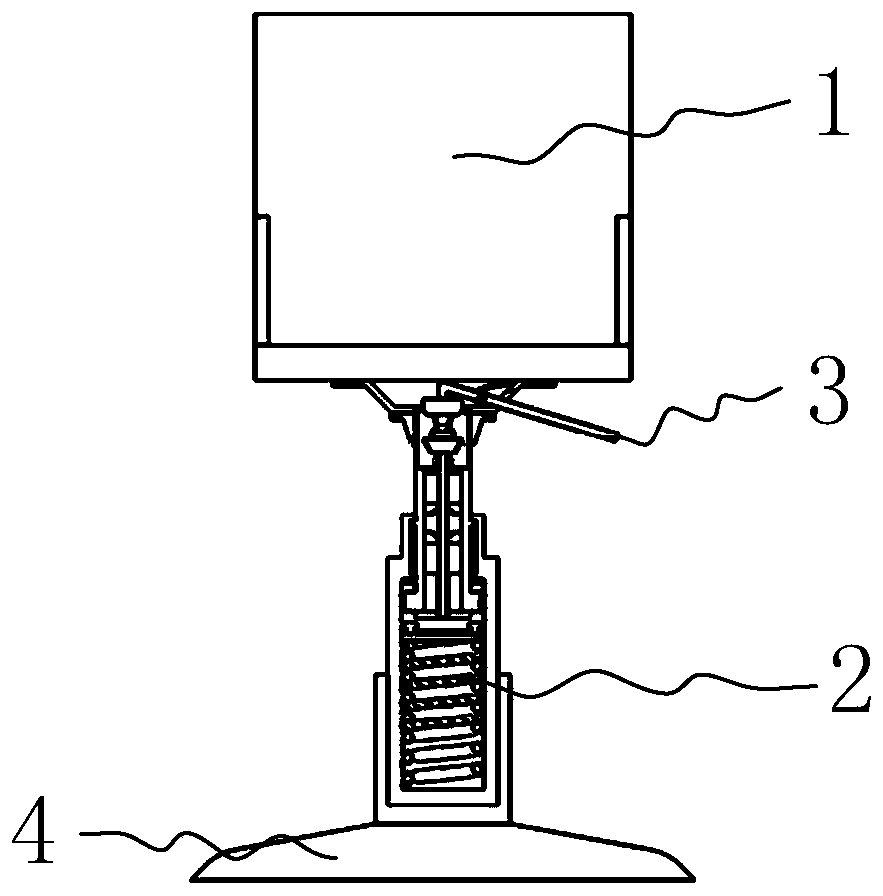 Office chair realizing safe rise and fall