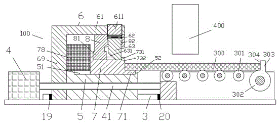 Worktable device used for panel processing and provided with limiting sensor and use method thereof