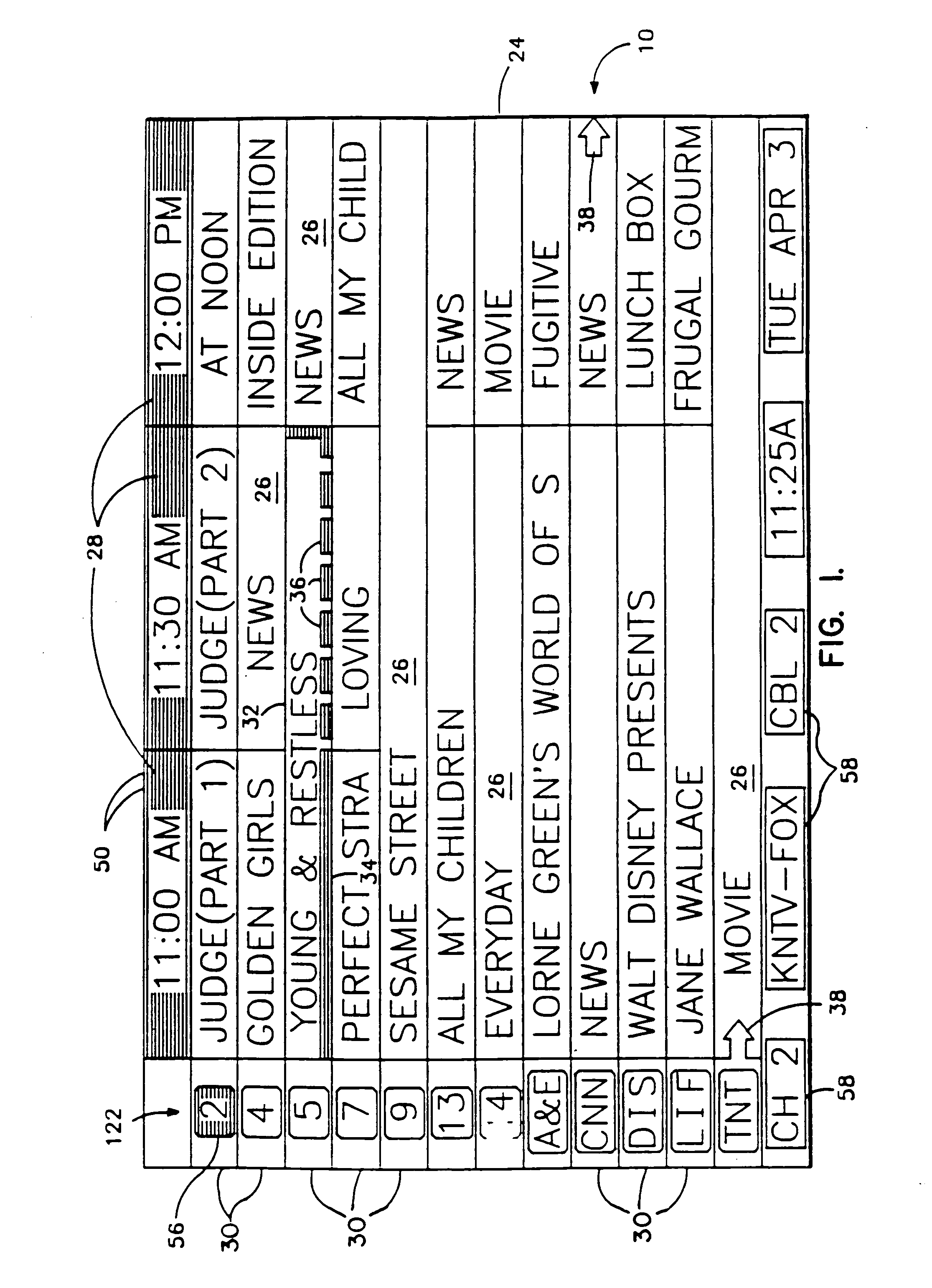 Television schedule system