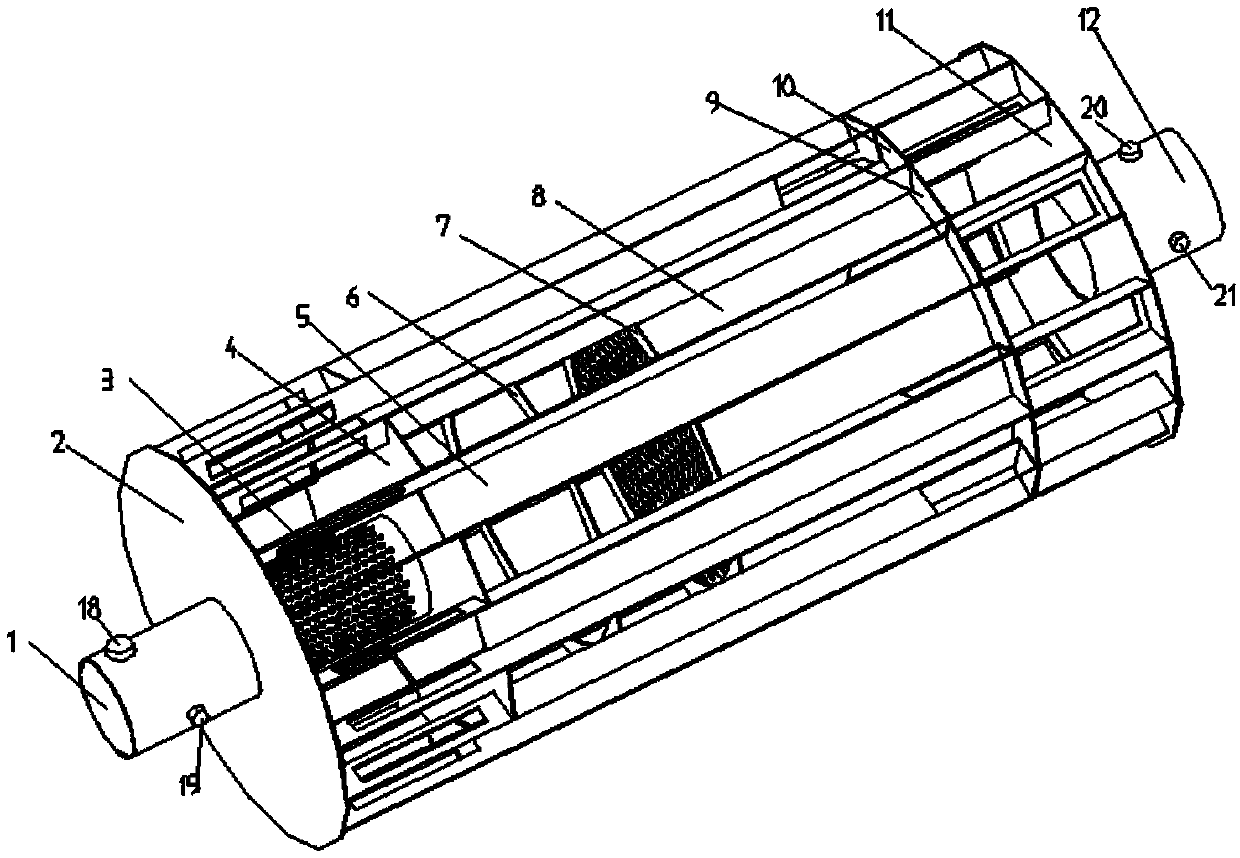 Vehicle exhaust air temperature difference power generation heat exchanger