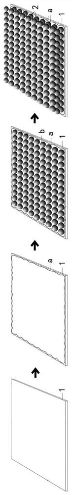 Hollow microsphere three-dimensional matrix layer door and window frame with heat insulation, sound insulation, self-cleaning, sterilization and air cleaning functions