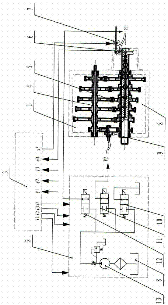 Automatic transmission capable of transmitting power by aid of shaft and plungers