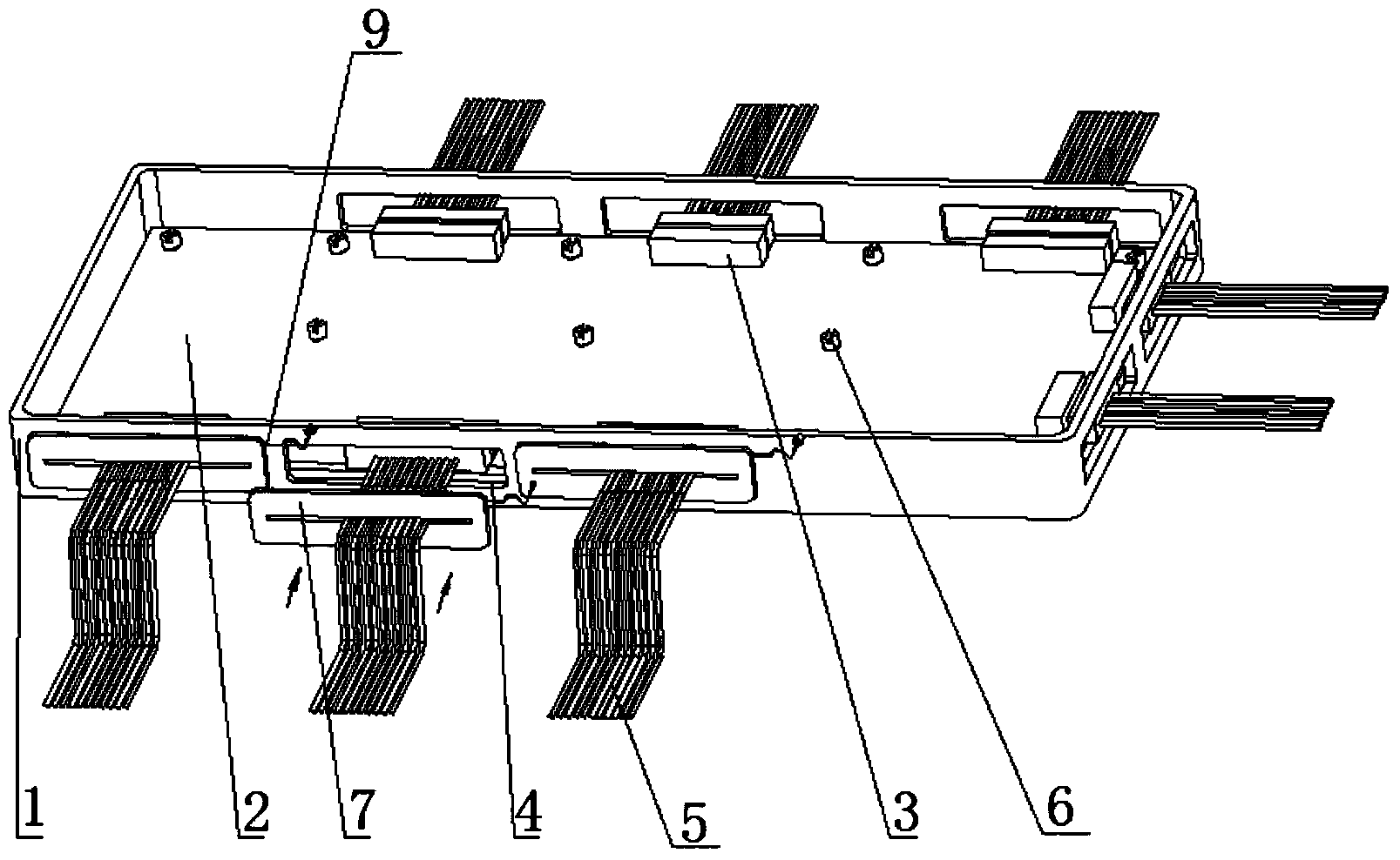 Electromagnetic shielding sealing device of control circuit board