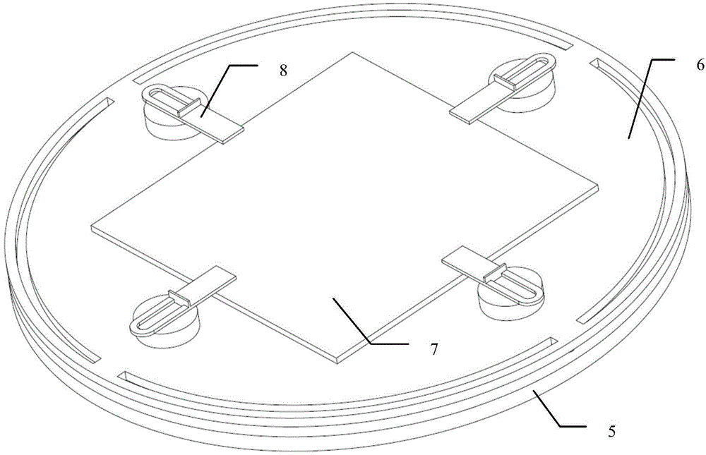 Component different-surface-parallel-hole form and position deviation visual measuring method and device