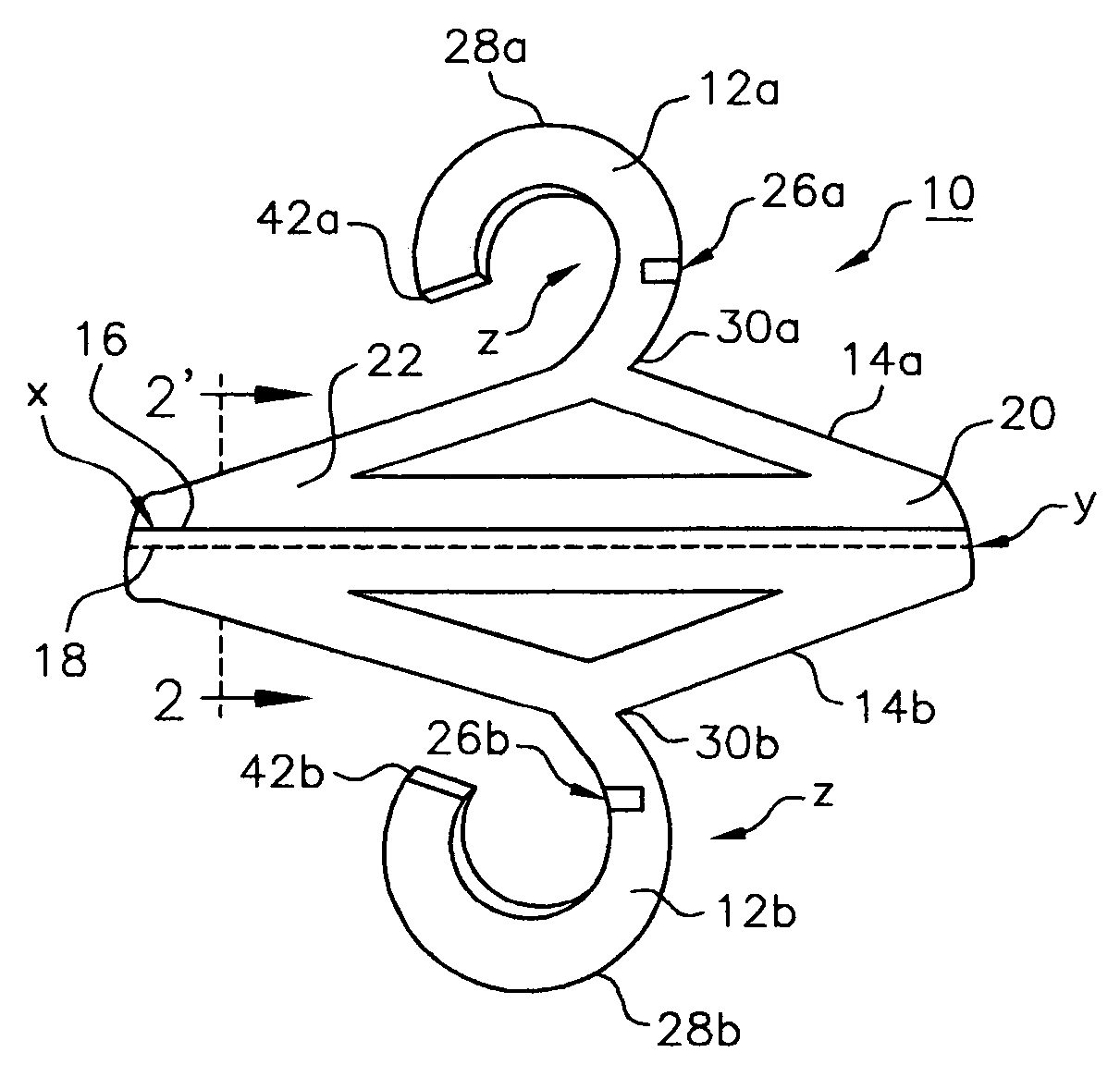 Corrugated clothes hanger structure