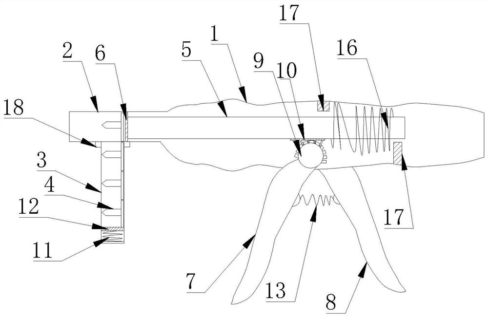 Suturing instrument for nasal stent with absorbable material