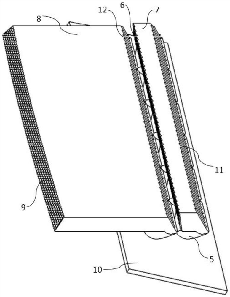 Modeling-following double-function multiplexing thick-wall part optical system and vehicle lamp