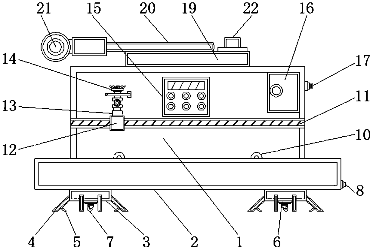 A drinking water device for pigs in a pig house