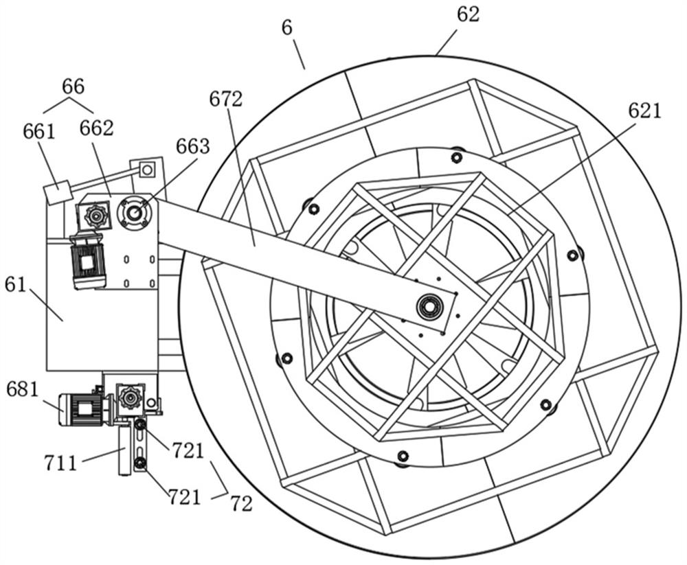 Take-up device and cable rewinding machine