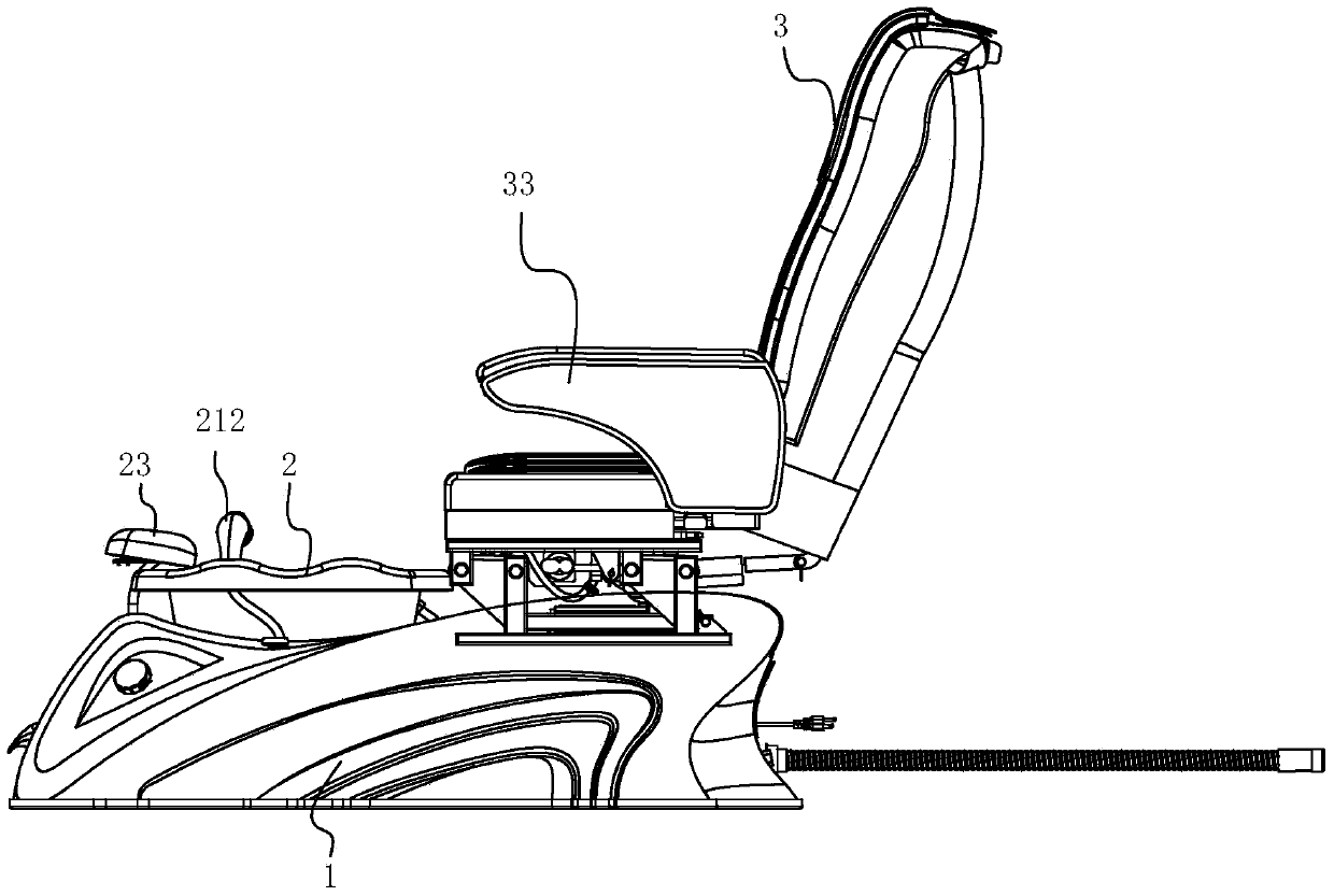 Foot bath massage chair