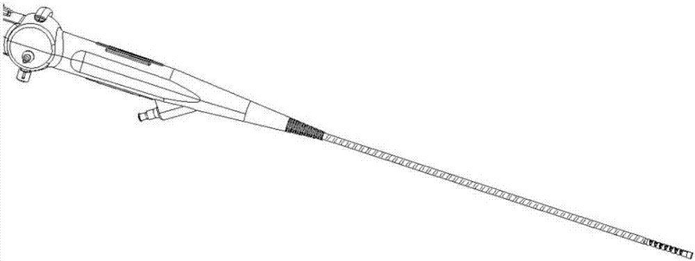 Endoscope handle part with angle control function