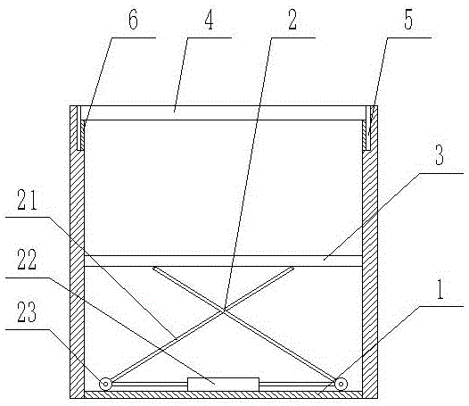 Hidden type tridimensional garage