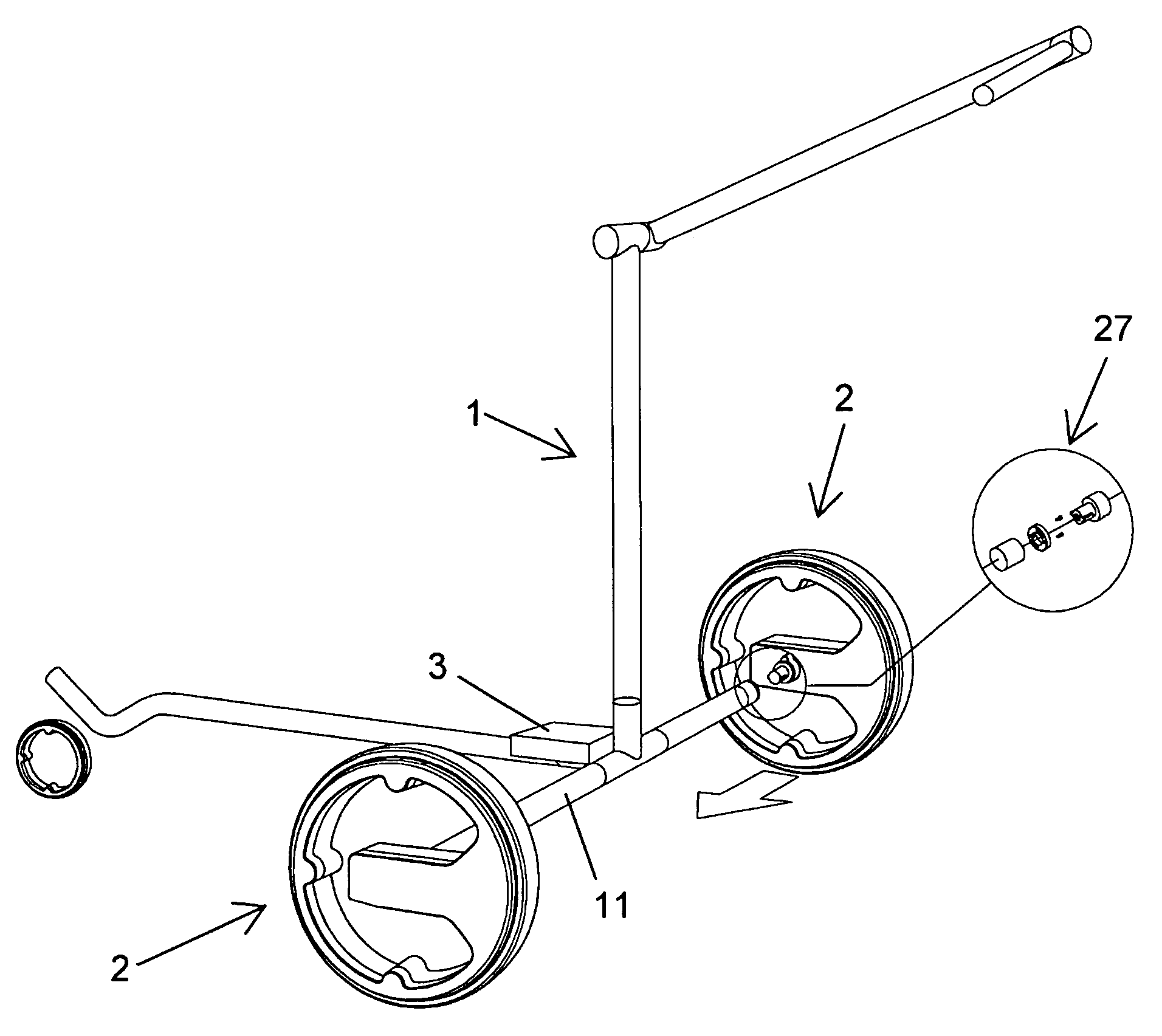 Golf bag vehicle