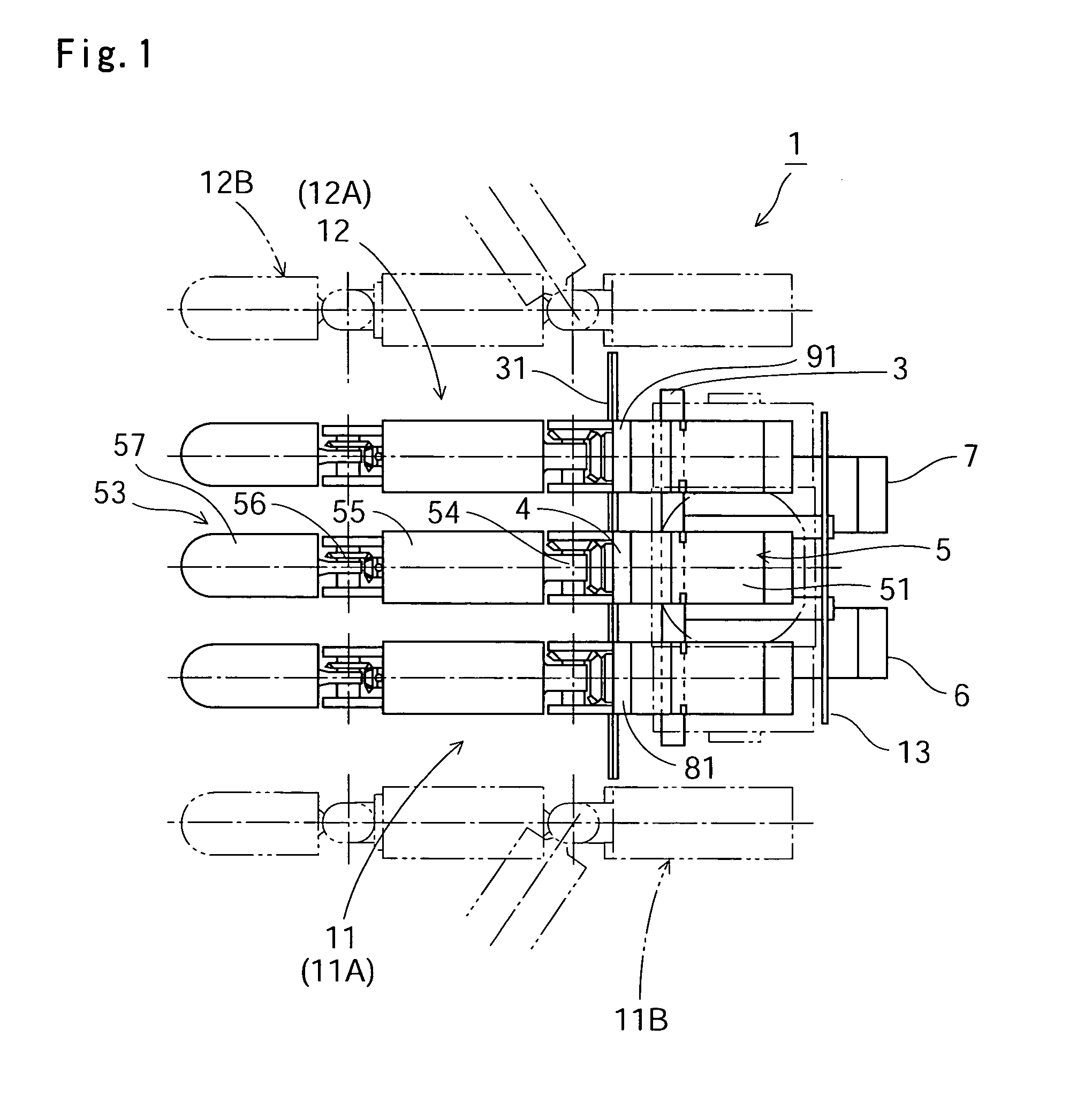 Palm mechanism for robot hand