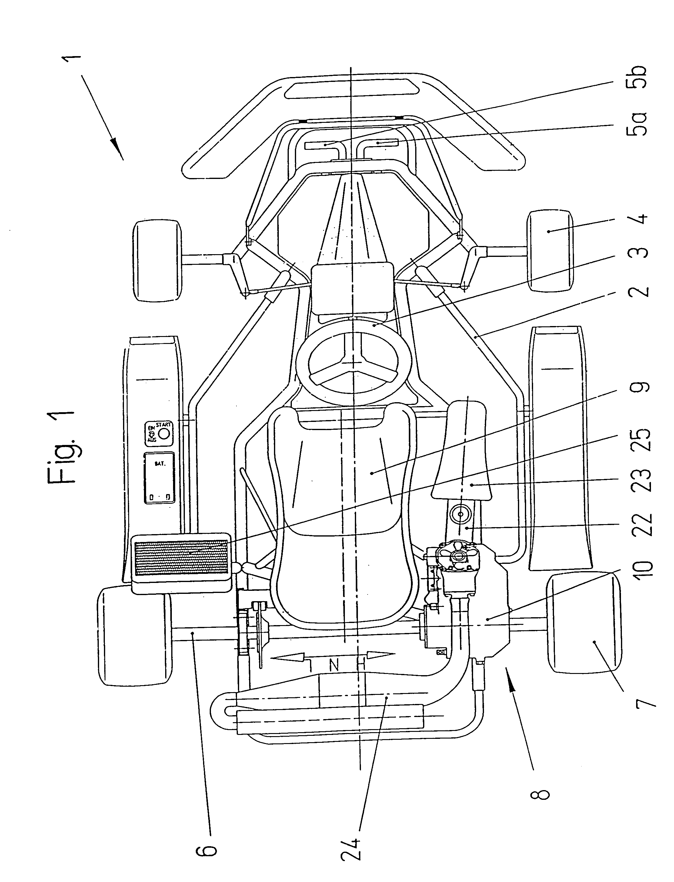 Direct drive assembly and go-kart containing same