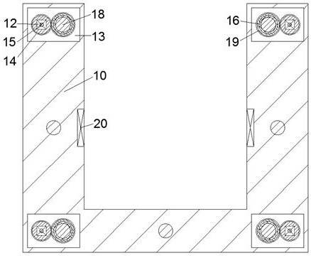 Street tree punching and fertilizing device capable of preventing tree roots from being damaged