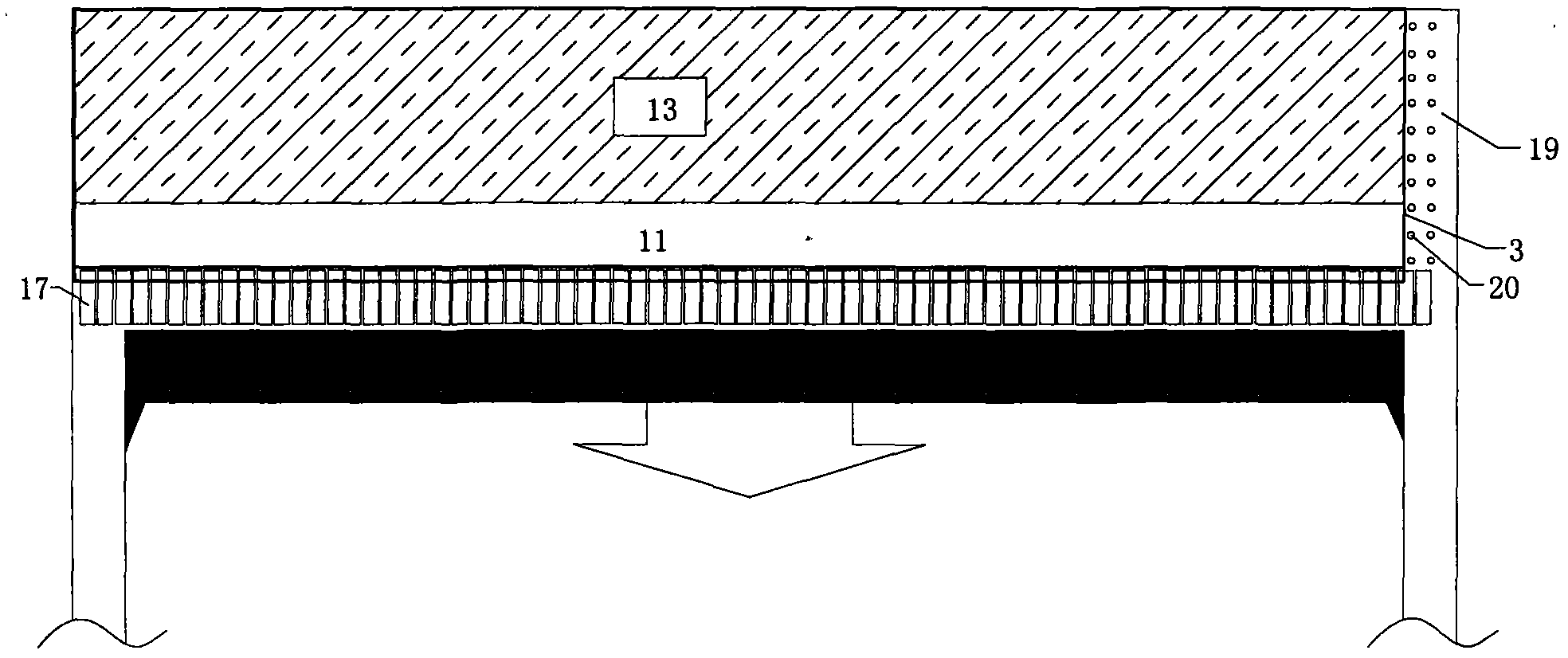 Mine gob filling and entry retaining device system and filling method