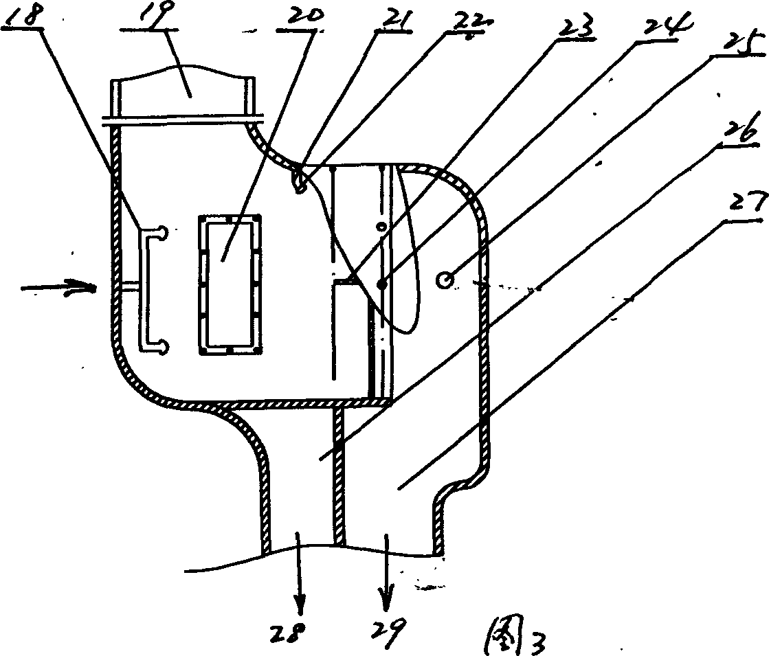 Cyclone-wet type dcompound dust collector with fiber grid mesh