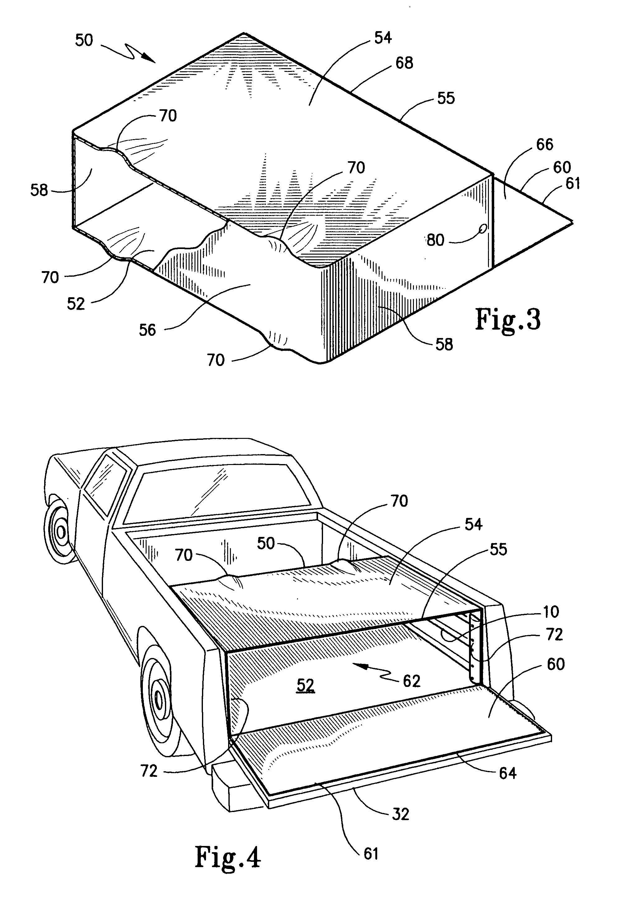 Cover assembly for truck bed extender