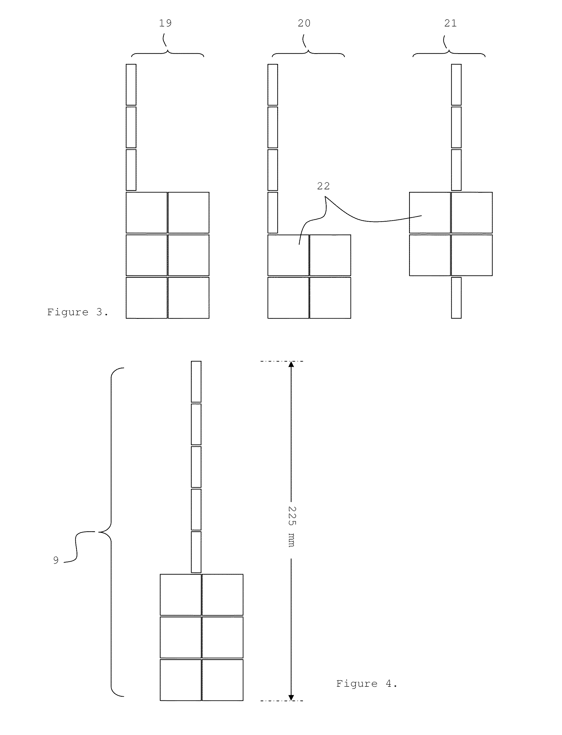 Radiation imaging device with irregular rectangular shape and extraoral dental imaging system therefrom