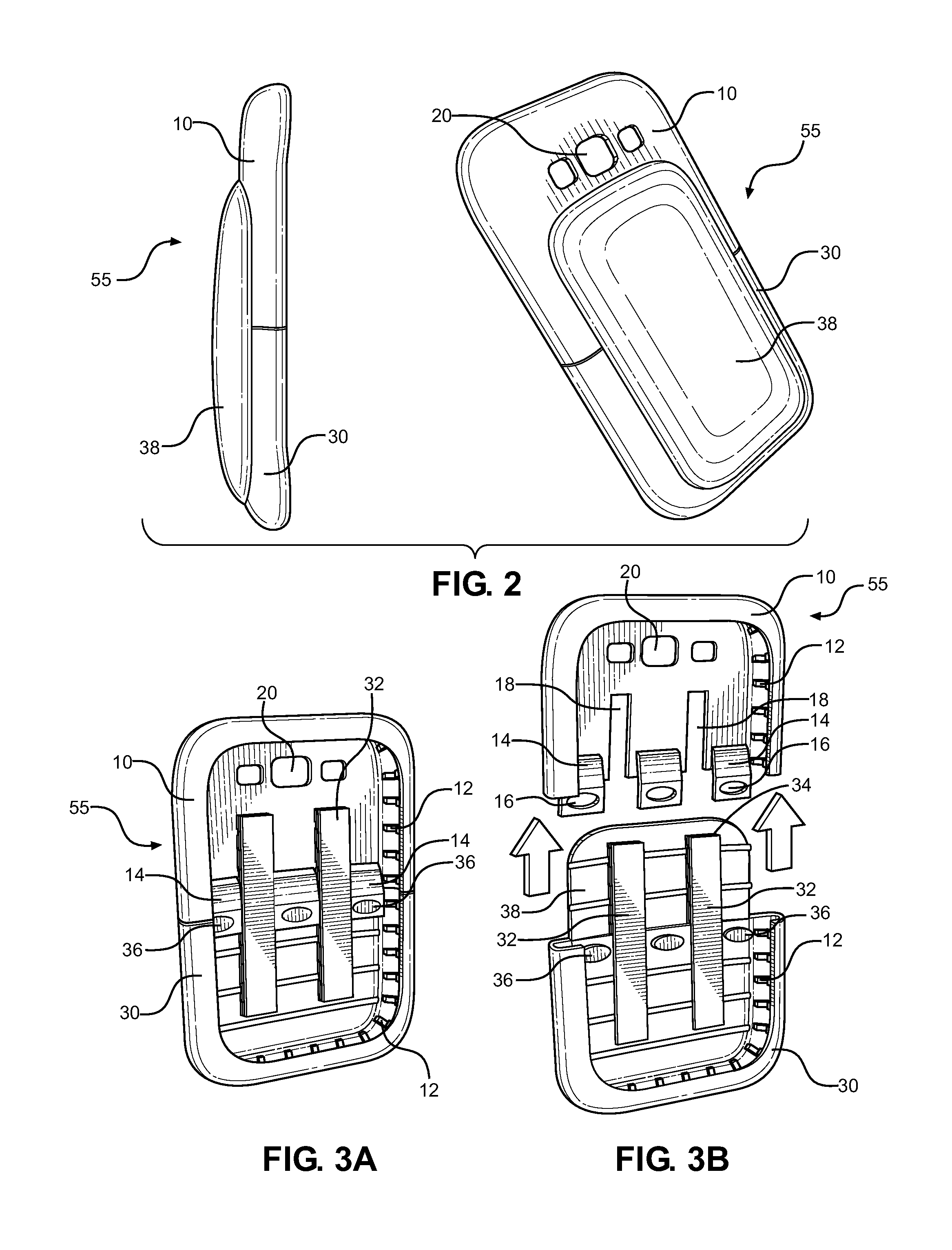 Shock-absorbent electronic device case