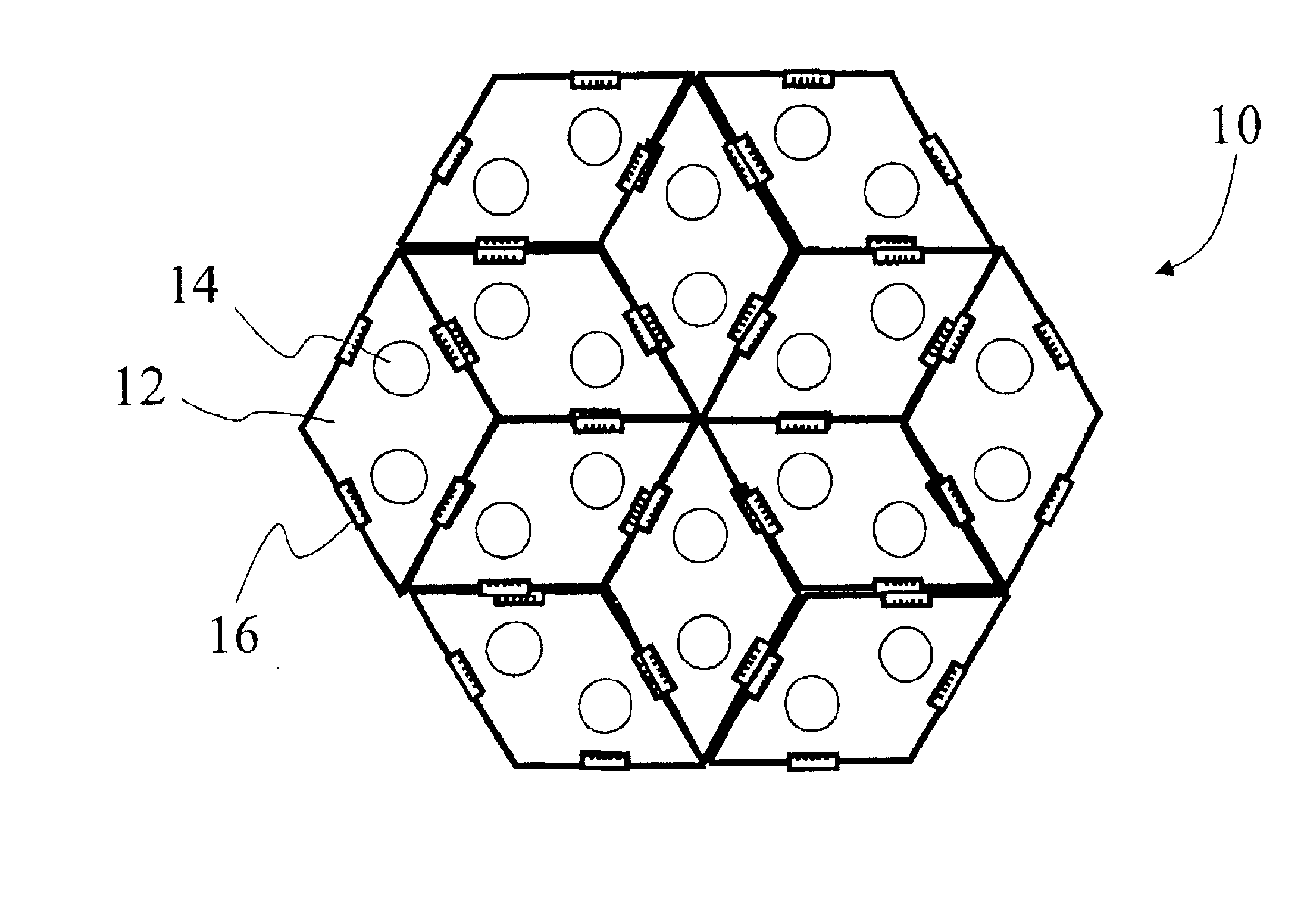 Close packing LED assembly with versatile interconnect architecture