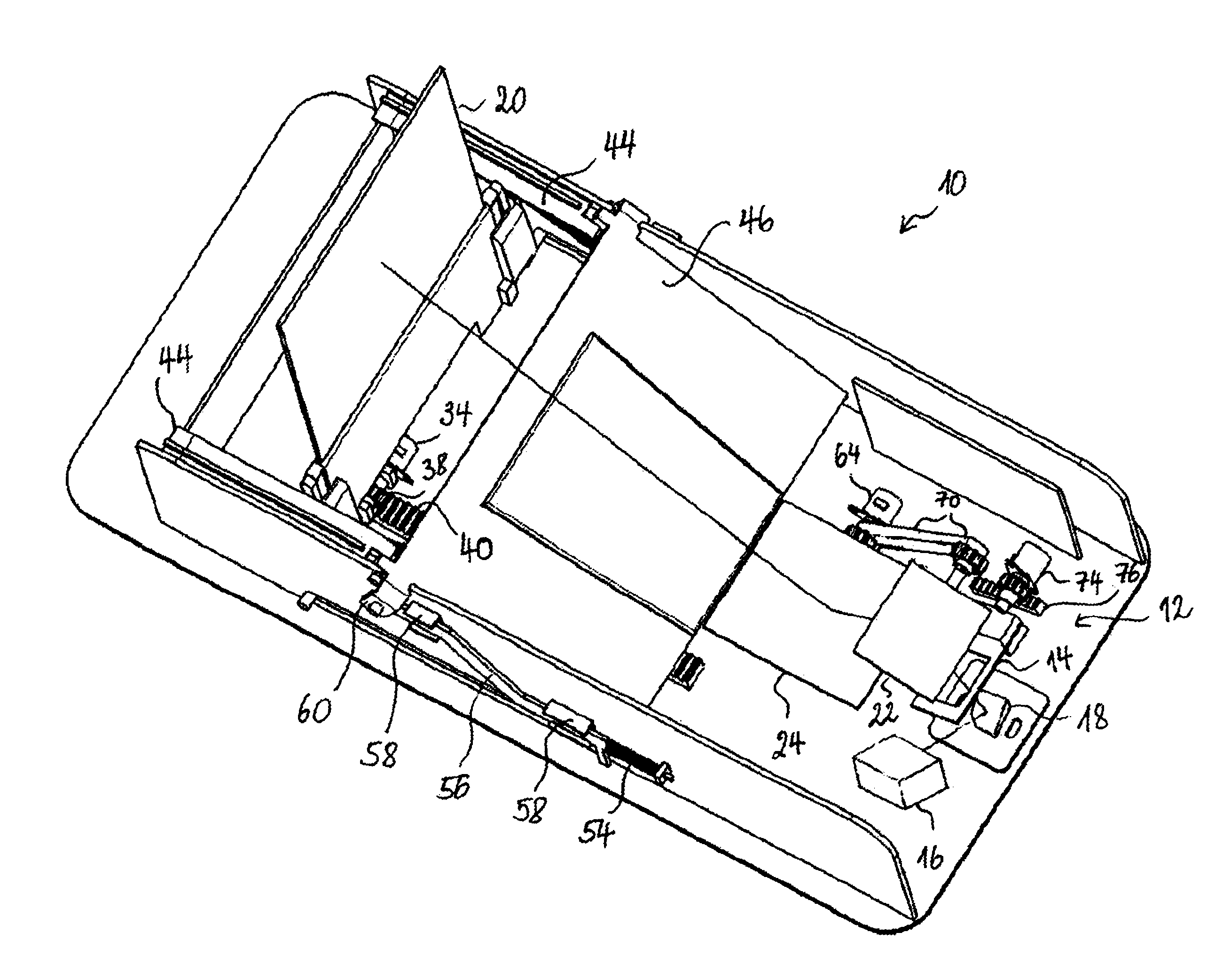 Adjustable head-up display device