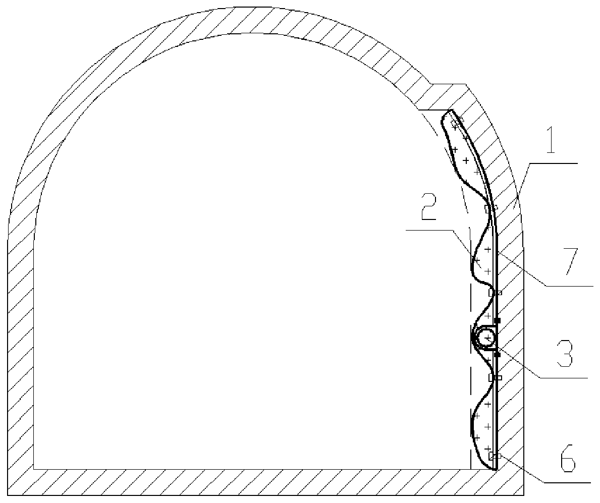 Fast water inrush prevention device for underwater tunnel