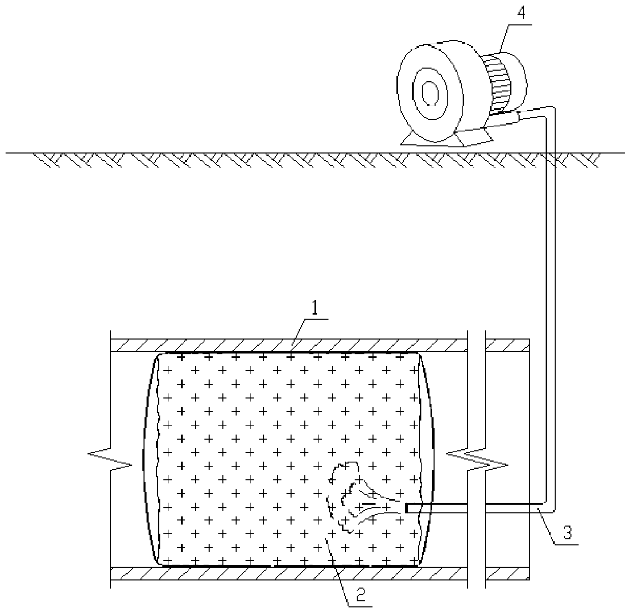 Fast water inrush prevention device for underwater tunnel