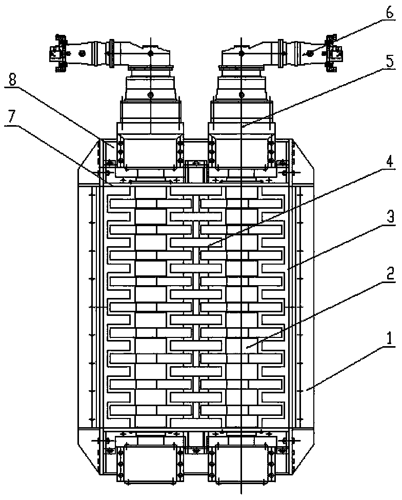 Hydraulic garbage crusher