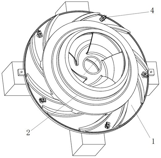 Water turbine runner positioning, assembling and welding method based on wedge-shaped auxiliary devices