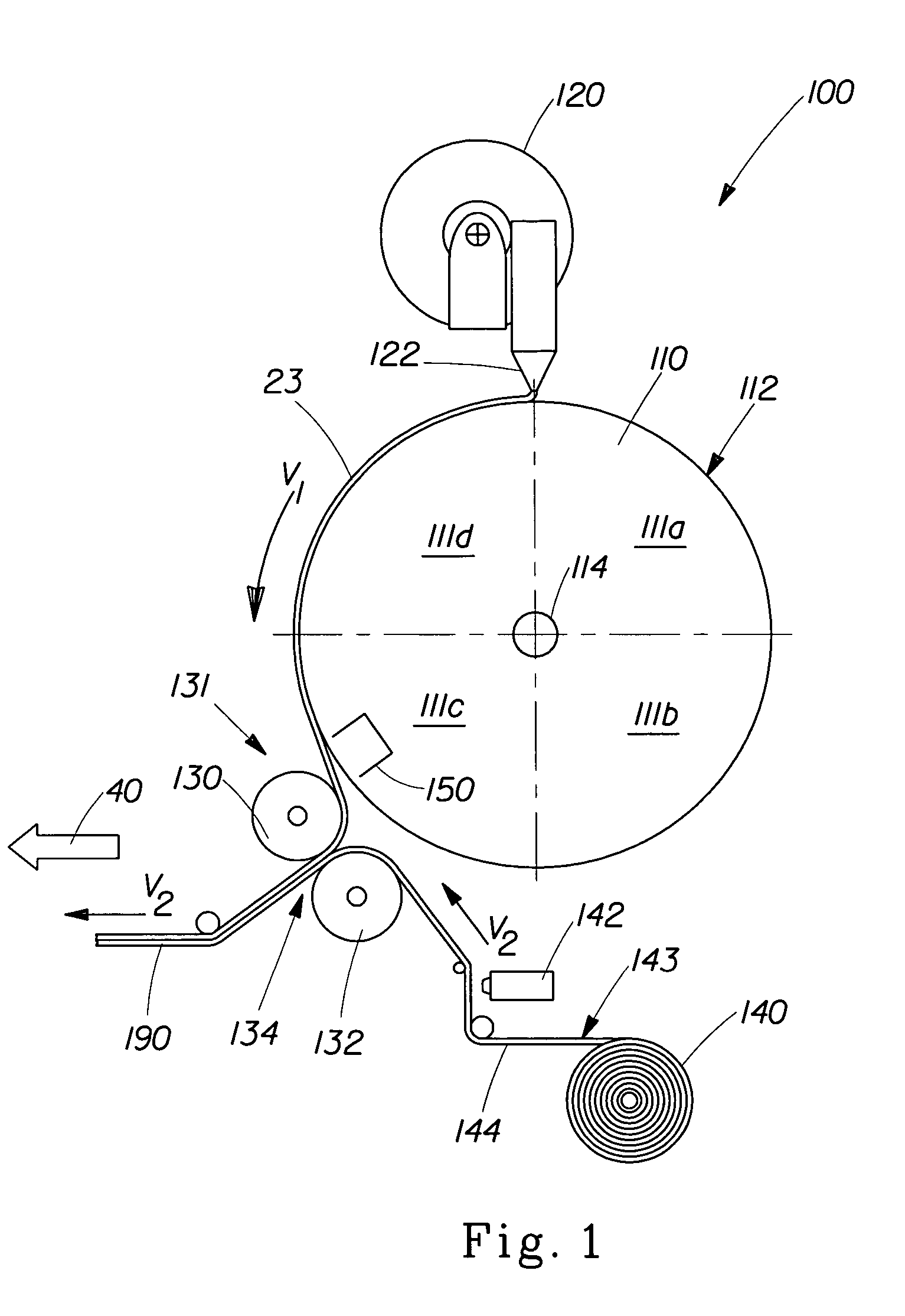 Apparatus for producing elastomeric nonwoven laminates