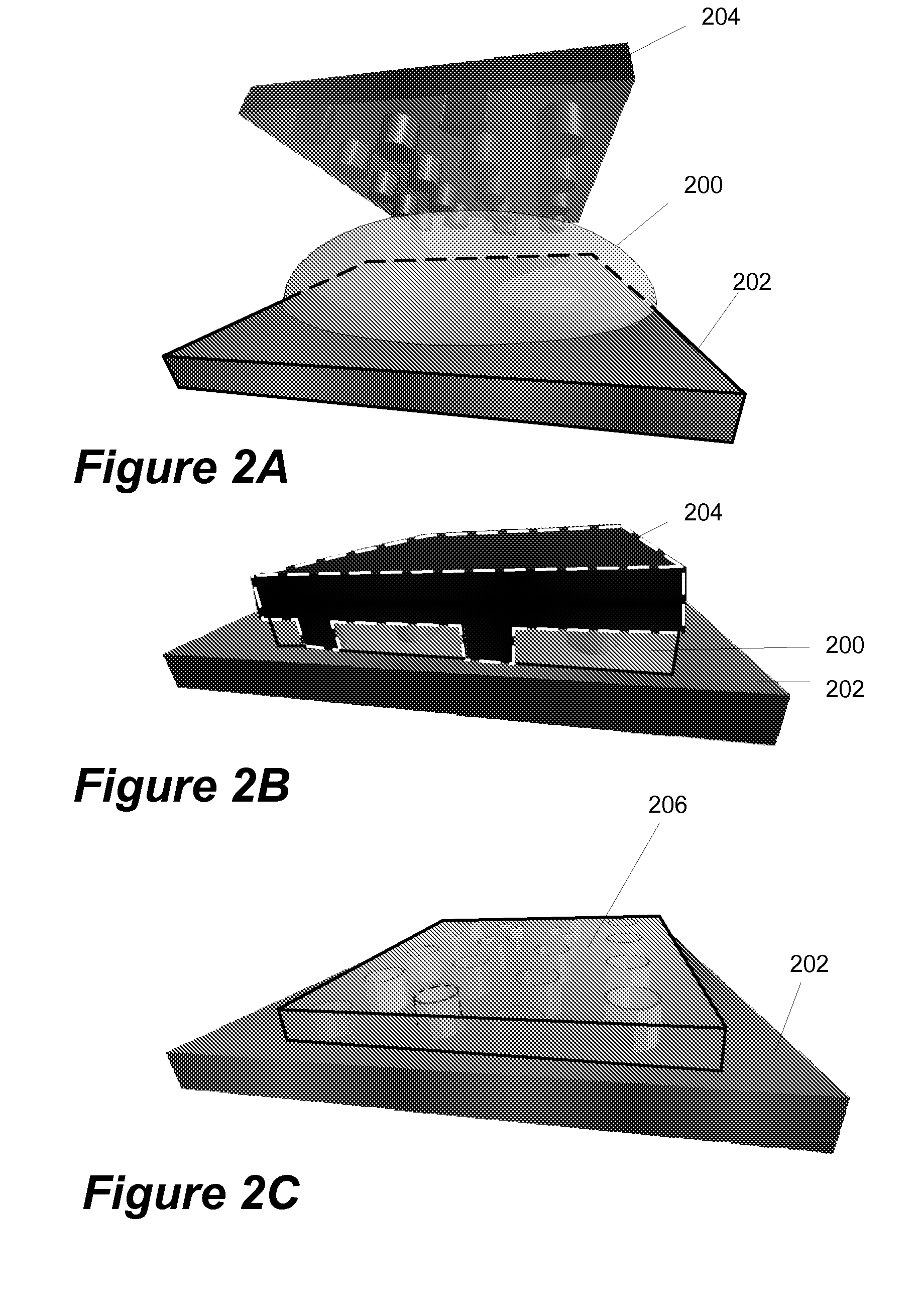 Method for non-destructive patterning of photonic crystals employed for solid-state light extraction