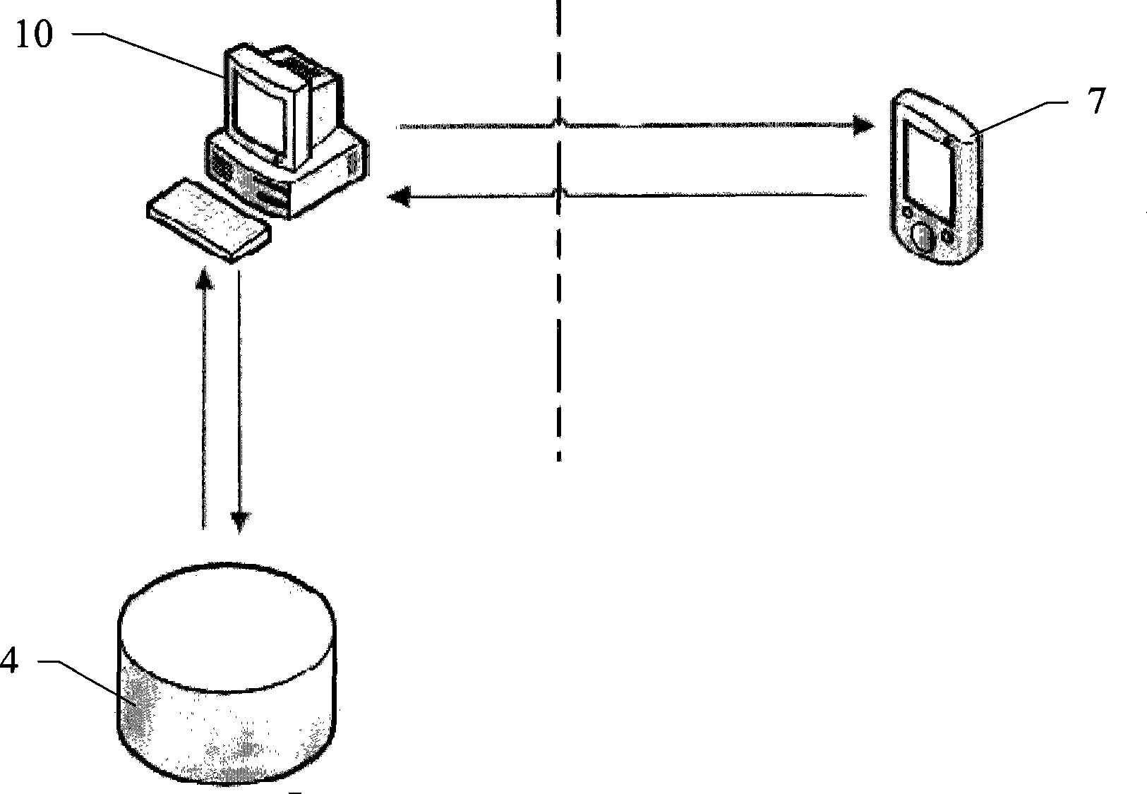 Model number automatic recognition method for mobile information terminal