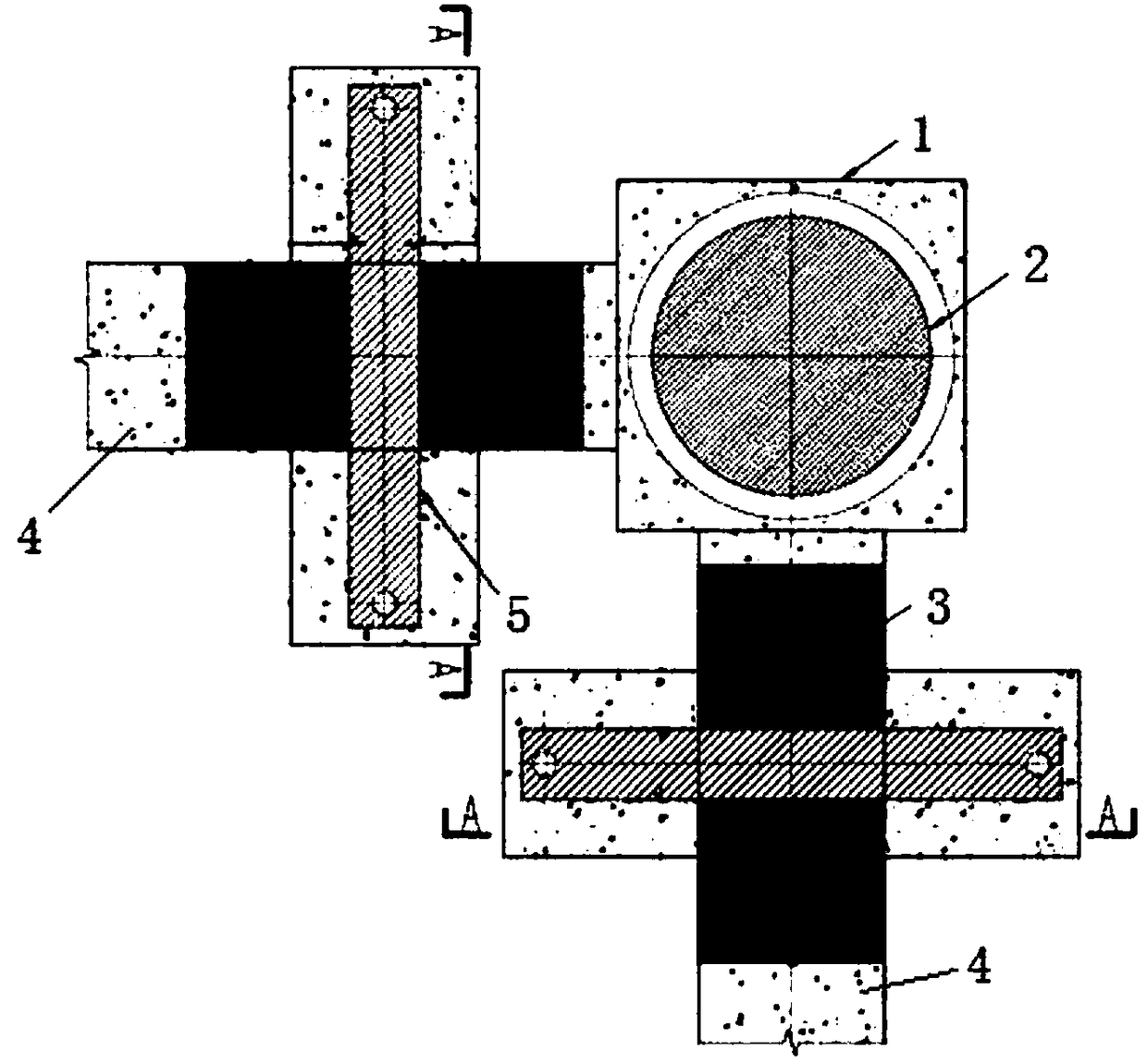 Shock insulation layer prestress tensile device