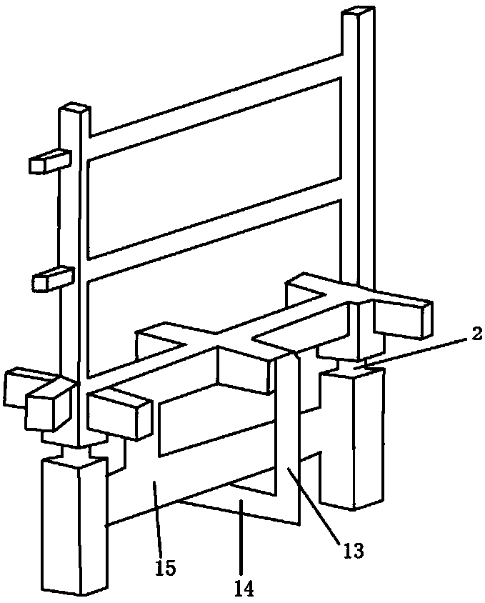 Shock insulation layer prestress tensile device