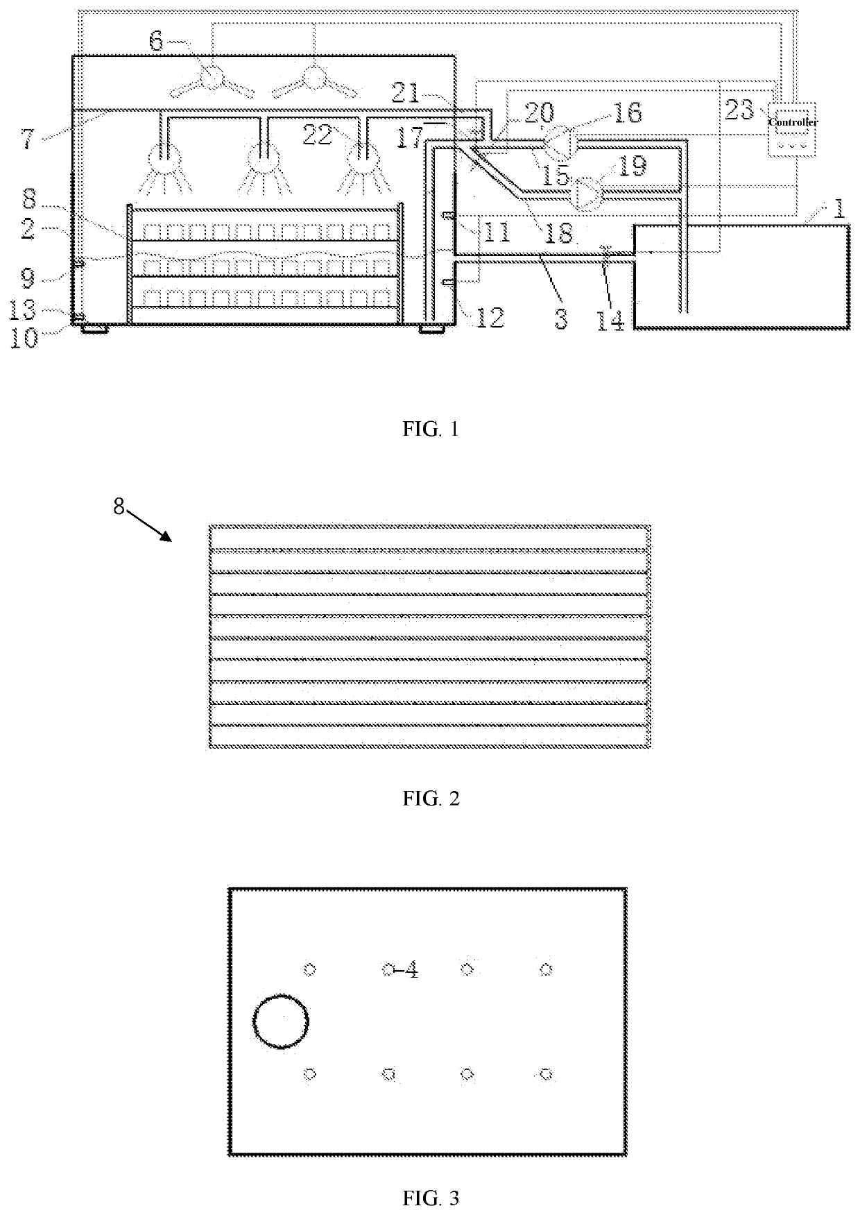 Device and method for dry-wet cycle simulation test of concrete in tidal zone and splash zone