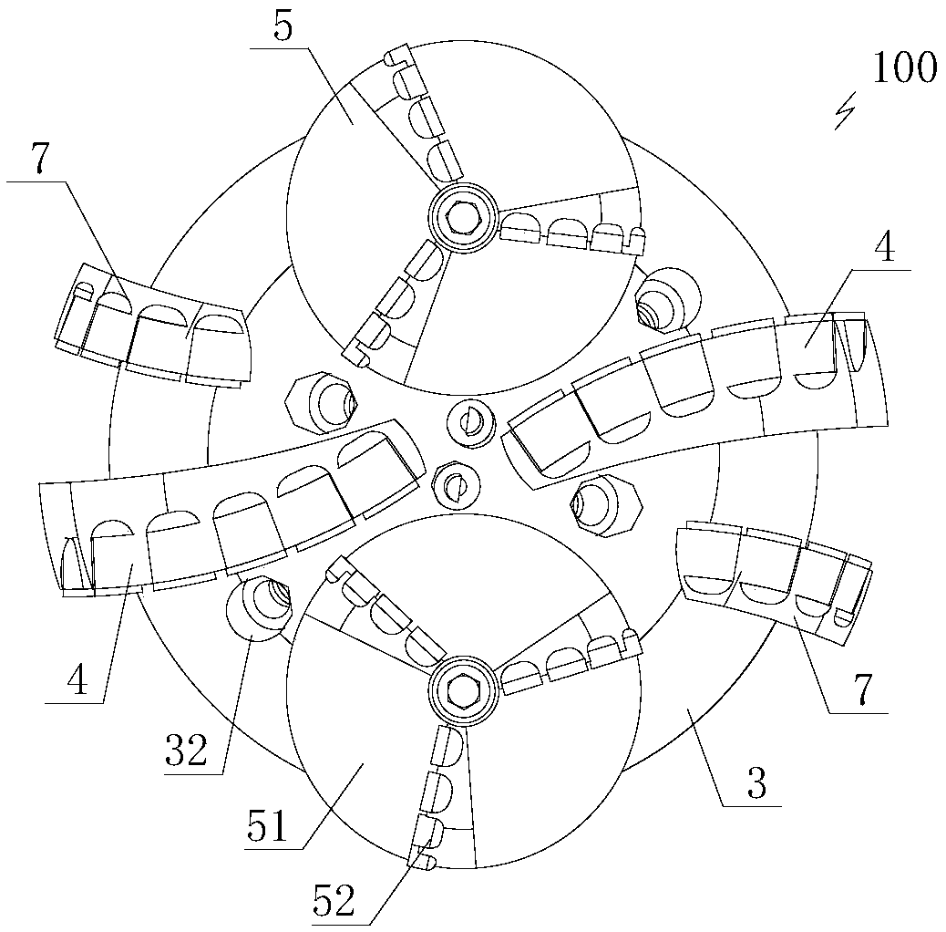 Composite rotary cutting type PDC drill bit