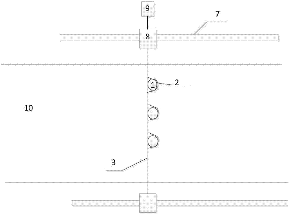 Wind tunnel inner sensor mounting device and method