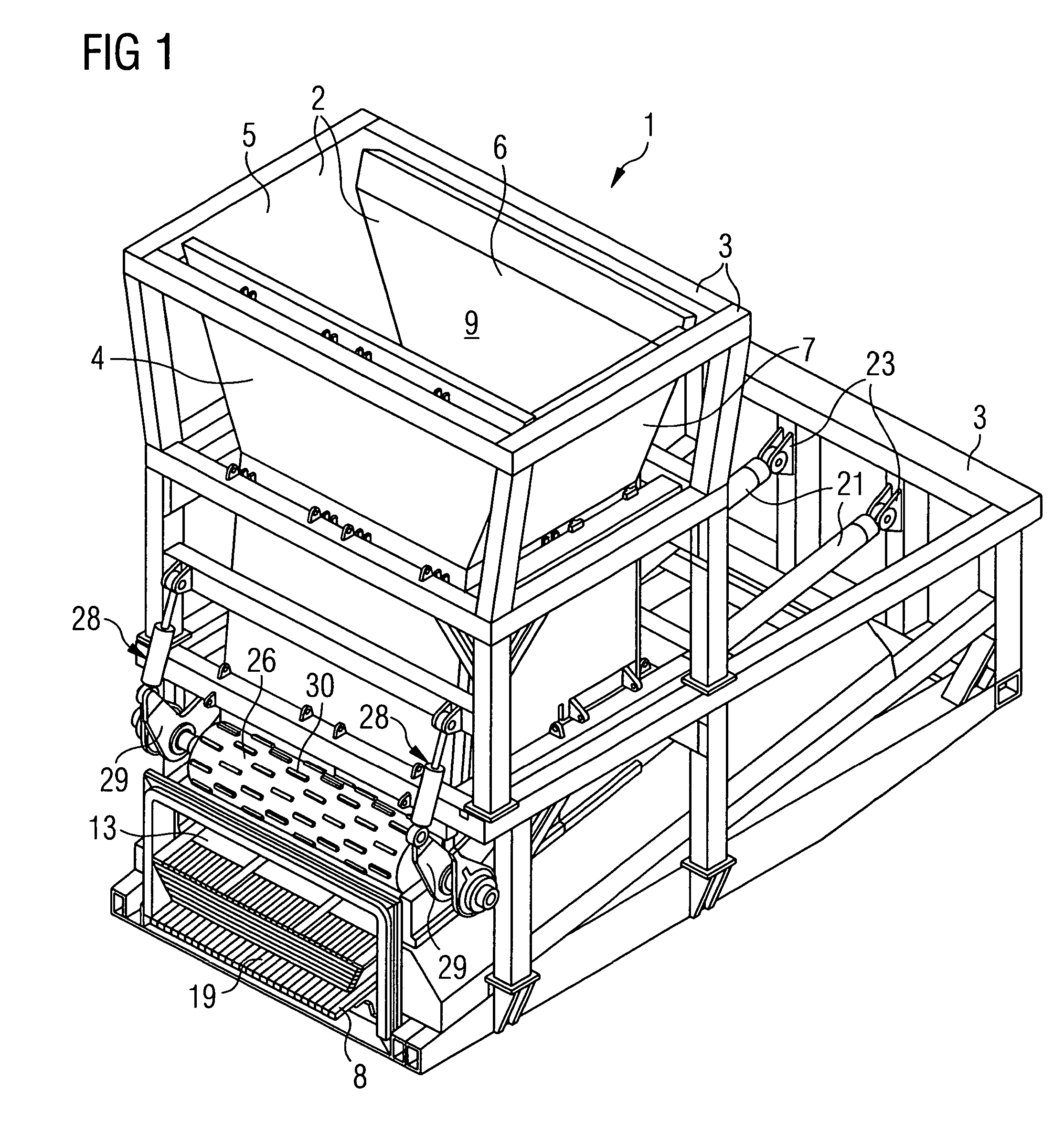 Charging device, especially charging stock preheater