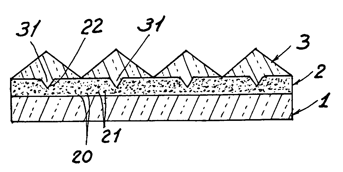 Multiple-layer optical film having light concentrating and diffusing functions