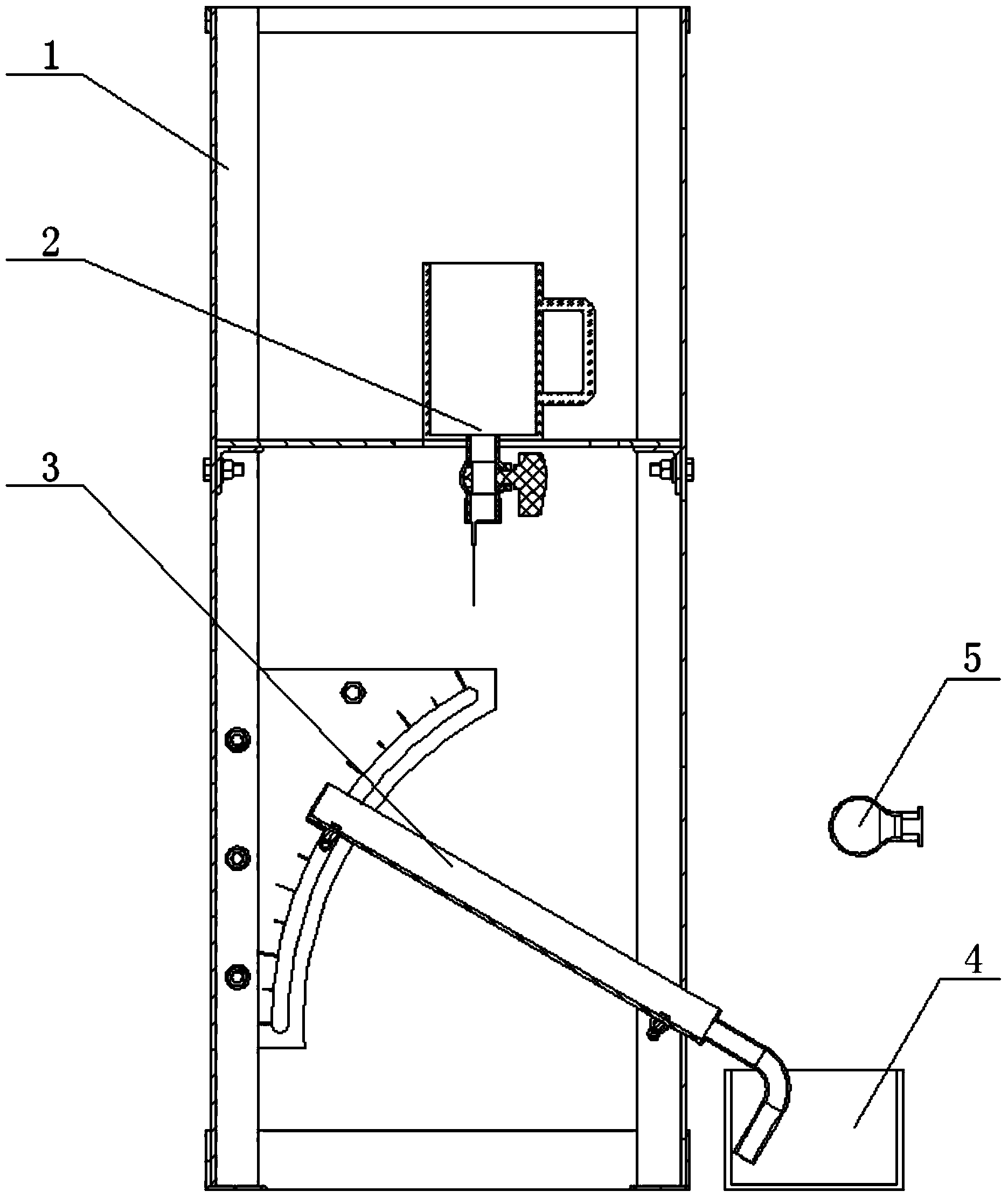 Liquid drop and solid plate oblique collision testing device