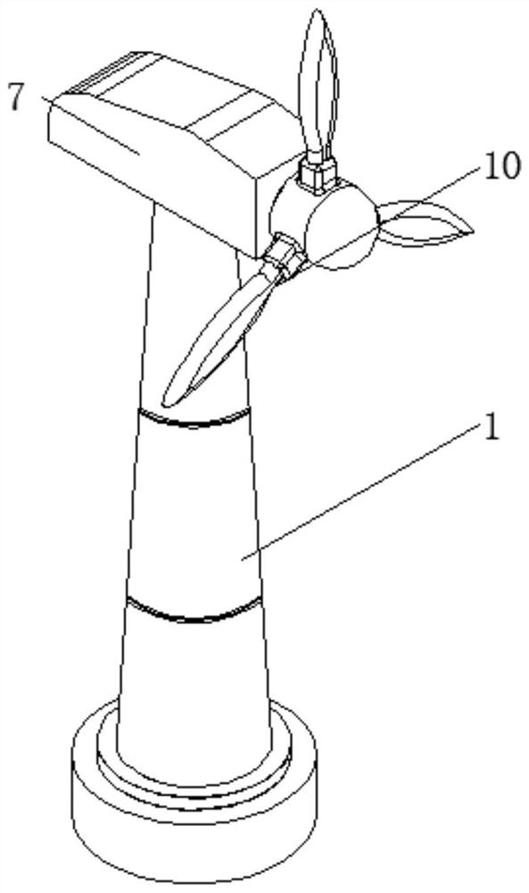 Wind power plant tower drum foundation form monitoring system