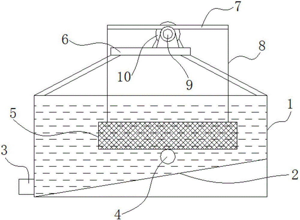 Cleaning and sand removing device for marine product